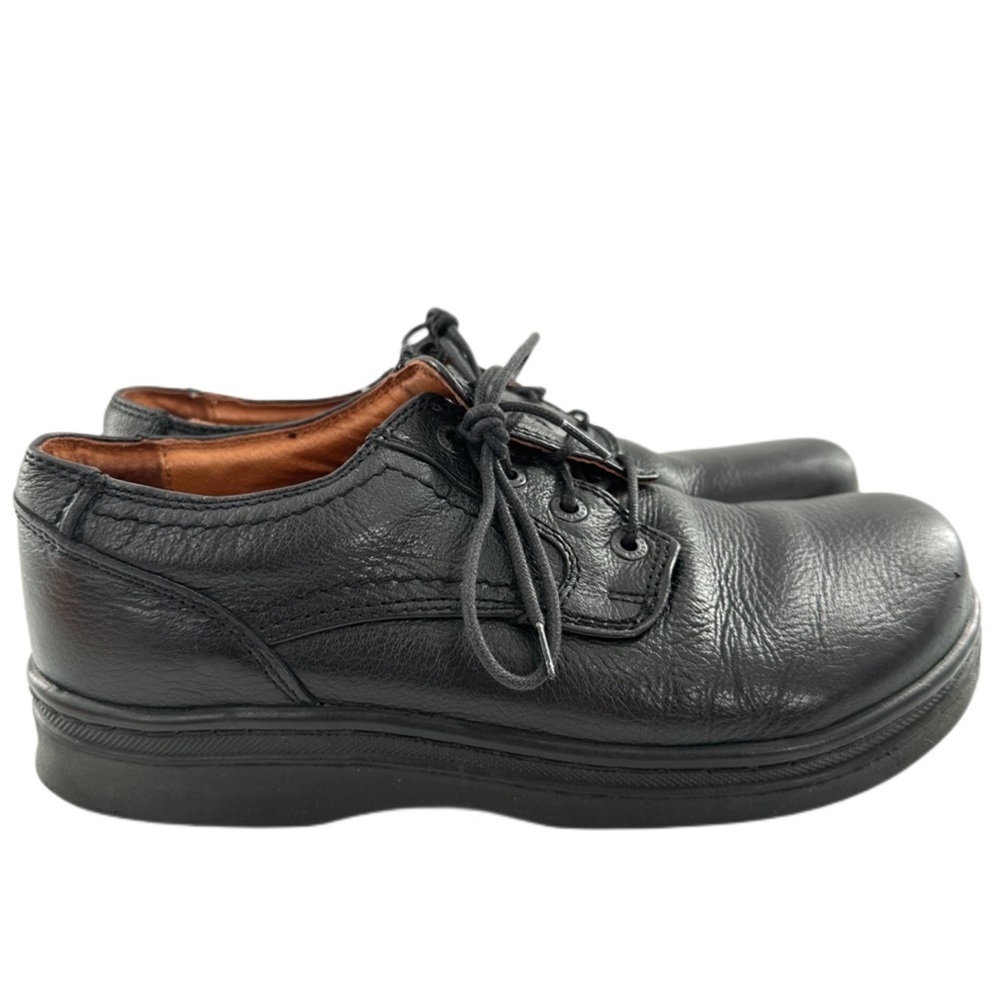 Footprints by Birkenstock mens oxfords size 39 black leather chunky